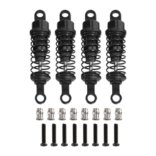 4 piezas de amortiguadores para coche RC 1/12 1/16, repuesto mejorado para control remoto Púrpura