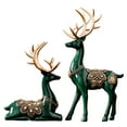 Christmas Decorations For Bedroom 2x Creative Deer Figurines Reindeer