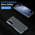 thumbnail image 6 of Allytechgroup Slim Phone Case for Samsung Galaxy Z Fold5, Luxury Carbon Fiber Shockproof Anti-Scratch Rugged Bumper Hybrid Case Cover for Galaxy Z Fold 5, Gray, 6 of 7