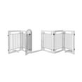 thumbnail image 5 of STAROUS 30"H Freestanding Wire Dog Gate with Door, White, 6 Panels, X-Wide, 5 of 7