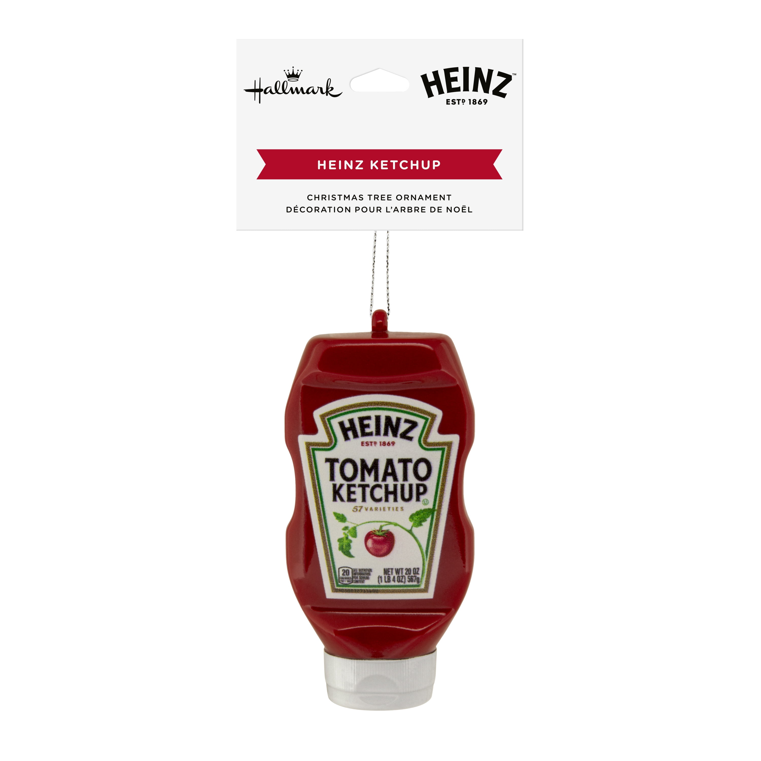 Hallmark Ornament (Heinz Tomato Ketchup Bottle, Shatterproof), 1 Count