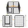 thumbnail image 7 of Yaheetech 31.5" H 8-Panel Steel Dog Playpen with Door, Black, 7 of 7