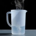 thumbnail image 7 of Plastic Water Pitchers with Lid for Drinks, Clear Water Carafe Jug Pitcher Lemonade Juice Beverage Jar with Strainer Cover and Handle for Hot Cold Coffee Drink, Matcha Green, 7 of 7