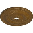 thumbnail image 3 of Ekena Millwork 26 1/2"OD x 3 5/8"ID x 1 1/2"P Jefferson Ceiling Medallion (Fits Canopies up to 5"), Hand-Painted Smokey Topaz Crackle, 3 of 6