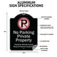 thumbnail image 2 of SignMission Designer Series Sign - Church Parking Only | Black & Silver 18" x 24" Heavy-Gauge Aluminum Architectural Sign | Protect Your Business & Municipality | Made in the USA, 2 of 4