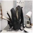 thumbnail image 5 of Mochila escolar de lona de gran capacidad para estudiantes, bolso escolar Simple de color sólido para jóvenes, mochila de viaje de alta calidad, 2023, 5 of 5