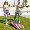 thumbnail image 7 of GoSports 3 x 2 ft American Flag Design Cornhole Game Set - Includes Two 3 x 2 ft Boards, 8 Bean Bags, and Carry Case, 7 of 7