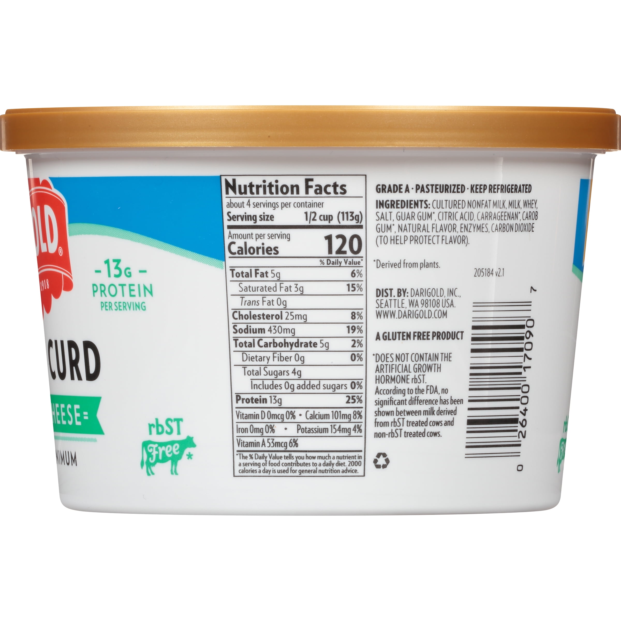Darigold 4 Small Curd Cottage Cheese 16 Oz Walmart Com