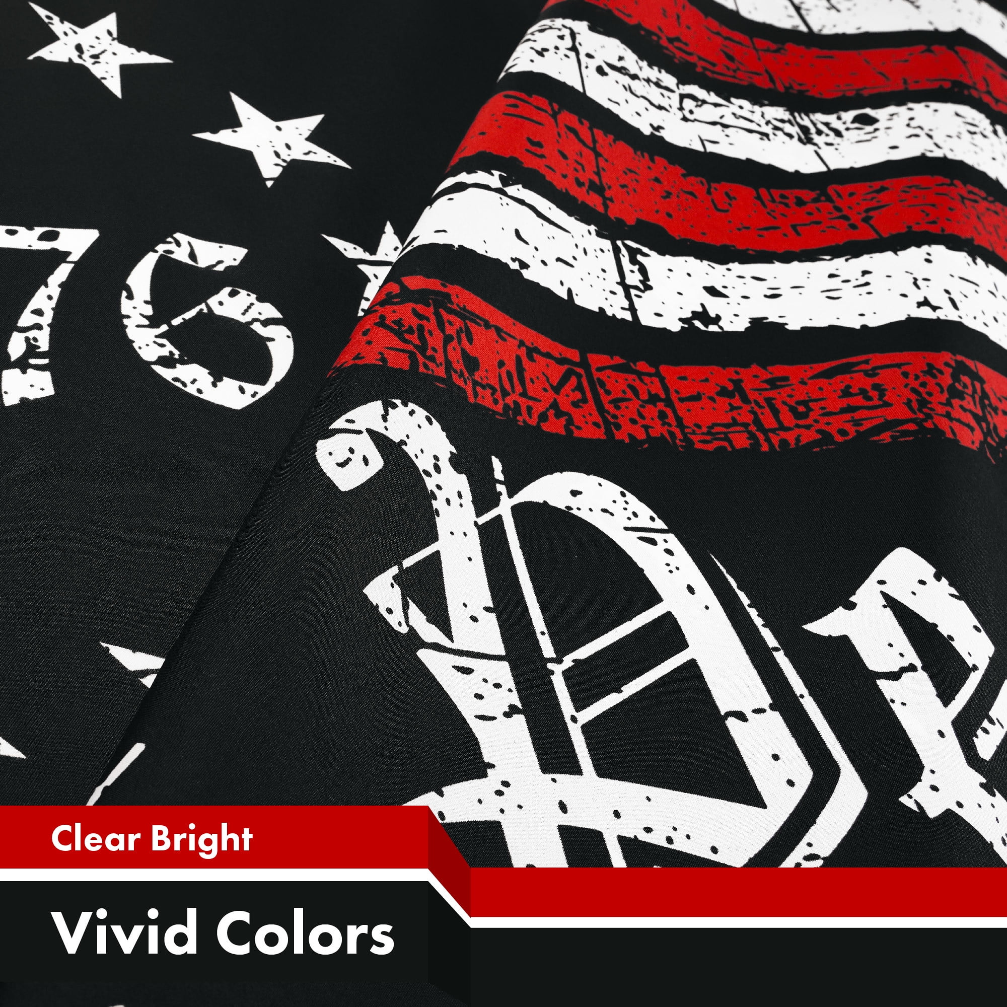 G128 Combo Pack: American USA Flag 3x5 Ft & We the People American Flag 3x5 Ft | Both LiteWeave Pro Series Printed 150D Polyester, Brass Grommets