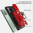 thumbnail image 4 of for Samsung Galaxy Note 20 Case with Flexible TPU Screen Protector 2 Pcs, Slide Camera Lens Cover Protective Case with Magnetic Ring Kickstand for Samsung Galaxy Note 20 5G-Red, 4 of 13