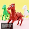 thumbnail image 4 of CHOK 5Pcs  Plastic Horse Small Animals Jumping Clockwork Toy for Kids, 4 of 7