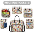 thumbnail image 2 of Pioneer Flower Floral Print Pattern Womens Lunch Box for Work,Insulated Large Lunch Bag,Leakproof Adult Lunch Bag for Work,Beach,Travel,Picnic,Camping, 2 of 6