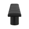 thumbnail image 6 of Meridian Furniture Pavilion Black Boucle Fabric Bench, 6 of 7
