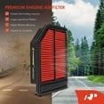thumbnail image 3 of A-Premium 2-PC Pre-oiled Engine Air Filter Compatible with Honda Civic 2006-2011 1.8L, Replace# 17220RNAA00, SA10165, 3 of 6