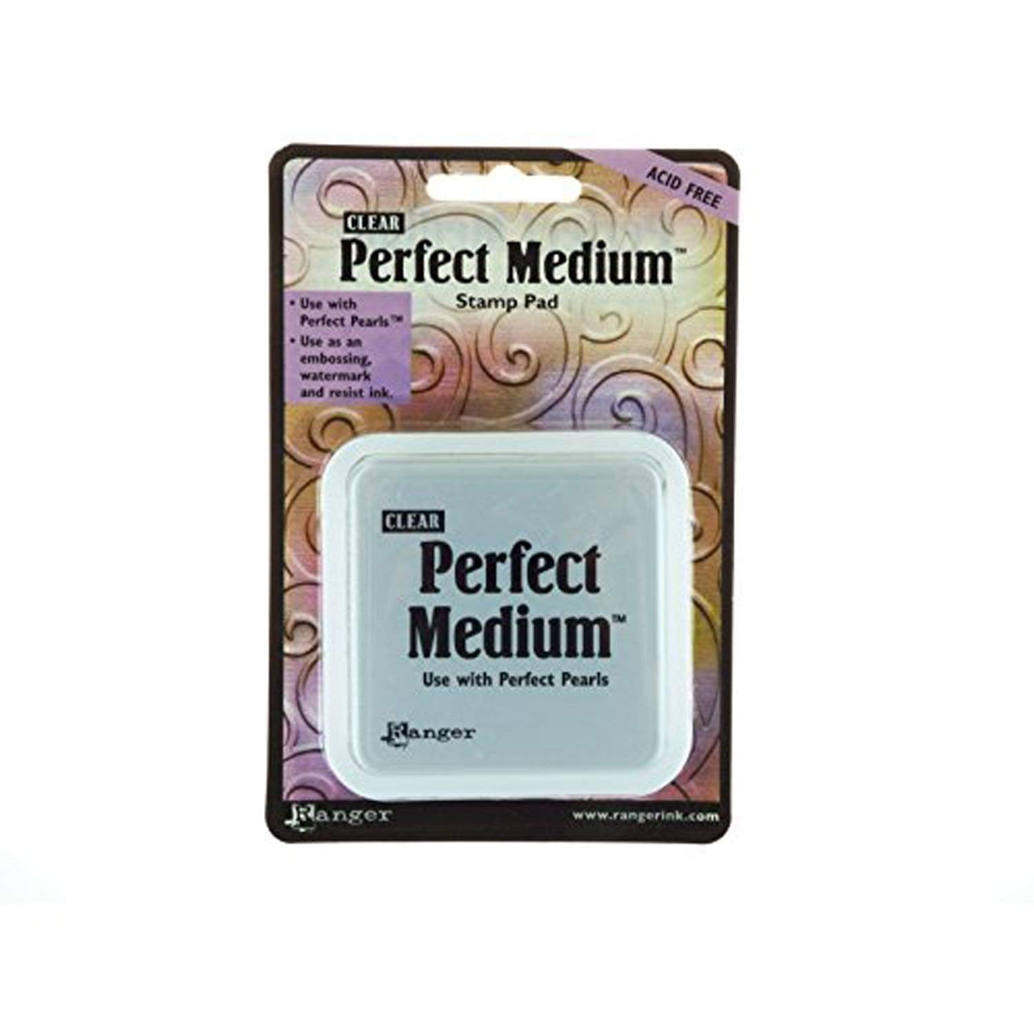 16205NB Perfect Medium Stamp Pad, Clear, 3 by 3Inch, Perfect medium