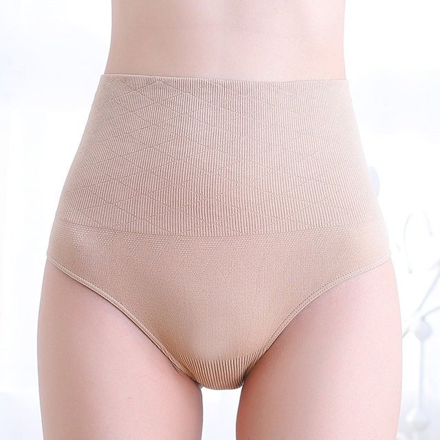 Tanga moldeadora de cintura alta sexy de talla grande, pantalones con parche para el vientre posparto, pantalones con cintura sin costuras tridimensionales, pantalones tipo camiseta para mujer
