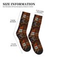 thumbnail image 2 of Crew Socks for Women Men, Log Cabin Inside  Moisture Running Athletic Football Striped Socks Cushion Tube Socks, 2 of 7