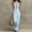 Sky Blue, variant on Morttic Women's Solid Color Cross Halter Neck Sleeveless Slim Fit Maxi Dress – Beach Vacation & Daily Date Outfit Khaki，L