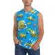 thumbnail image 1 of Balery Cute Car Cartoon Camisetas sin mangas para hombre, absorbe la humedad y protege contra el mal olor.-X-Large, 1 of 7
