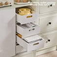 thumbnail image 4 of YIMWNYI Drawer Storage Rack, Kitchen Cabinet Organizer, Pull-Out Shelf, Tiered Pantry Basket, Space-Saving Storage Solution, Multi-Functional Storage, Adjustable Kitchen Supplies Organizer, 4 of 9