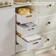 thumbnail image 4 of Almacenamiento y organización de cocina, organizador de gabinete extraíble, estante de cocina apilable, canasta de despensa deslizable, estante de gabinete escalonado, divisor de almacenamiento de caj, 4 of 9