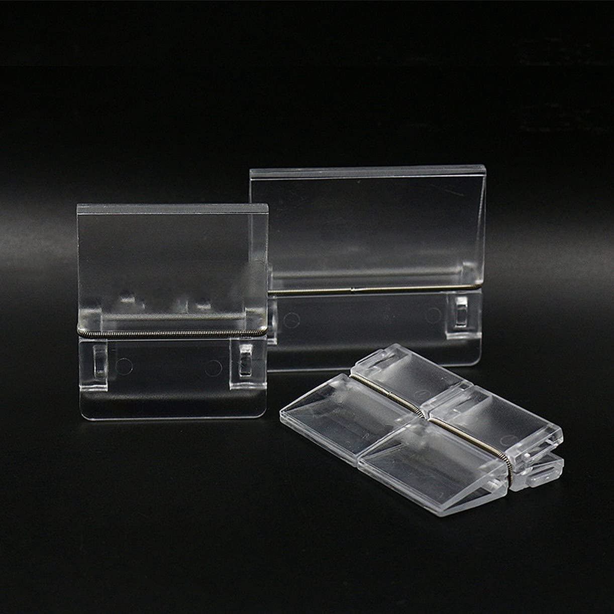 Fly Tying Clear Fly Tying CDC Feather Clips Dubbing Hackle Holding Tools Cul de Canard Feather Magic nip clamp Table Clip, 3 Size,4Pcs, As Show