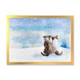 thumbnail image 3 of Designart Dogs During Christmas Season Children's Art Framed Wall Art, 3 of 4