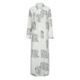 thumbnail image 4 of Oyyn Women's Button Down Long Sleeve Shirt Dress - Casual Maxi Loose Dress Size S-2XL, 4 of 6