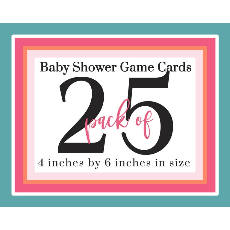 Gender Reveal Baby Shower Game Set