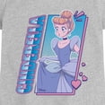 thumbnail image 2 of Disney Princess - Cinderella Anime - Youth Girls Fitted Short Sleeve T-Shirt, 2 of 4