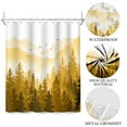 thumbnail image 3 of Pbobriich Pine Trees Shower Curtain Trees Forest Yellow Bathroom Curtains,60"x72", 3 of 5