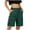 Green, variant on Qgtaibl Women's Cargo Shorts Elastic Waist Drawstring Casual Shorts with Multi Pockets Summer Loose Fit Breathable Bermuda Shorts Green XL