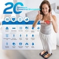 thumbnail image 4 of Open Box Lepulse Smart Body Weight Scale, Digital Bathroom Scale with 20 Body Metrics BMI Muscle Mass Heart Rate, 4.68" Large LCD Display Bluetooth Body Fat Scale Sync with Fitness Apps, 400lbs Capacity，Black, 4 of 13