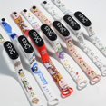 thumbnail image 2 of Nuevo Estilo Impermeable LED Reloj Impreso Correa De Dibujos Animados Niños Estudiante Pulsera Simple Electrónico Deportiva Gao Jiahui unisex, 2 of 2