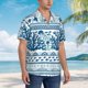 thumbnail image 3 of Balery Sea Underwater Jellyfish Camisas hawaianas de manga corta para hombre, camisas playeras de corte holgado, camisas de vacaciones con botones,XX-Large, 3 of 7