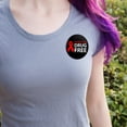 thumbnail image 2 of Red Ribbon Drug Free Pledge Pinback Button Pin, 2 of 4