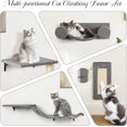 thumbnail image 5 of SONGMY 5-in-1 Wall-Mounted Cat Climber Set, Cats Wall Shelve, Wall-Mounted Cat Climbing Shelves, with House, Bridge, Steps, Scratcher, Hammock, Shelves (B-KM061), 5 of 7