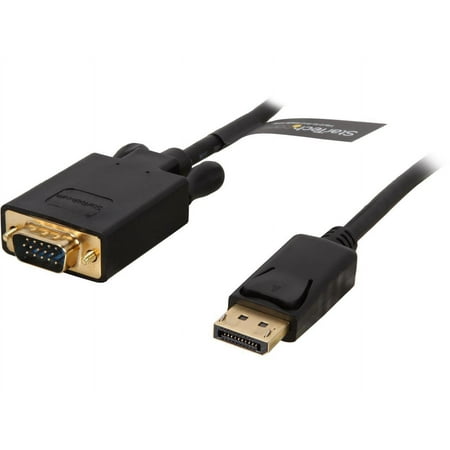 StarTech DP2VGAMM3B 3 ft. DisplayPort to VGA Adapter Cable - DP to VGA Video Converter - Active DisplayPort to VGA Cable for PC 1920 x 1200 - Black
