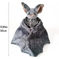 thumbnail image 6 of 12" Large Bat Plush Toys, Goth Bat Stuffed Animal Lifelike Bats Plushie Doll Gothic Bat Soft Hugging Plush for Halloween Easter Christmas Valentines Birthday Gift, 6 of 6