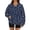 Royal Blue, variant on Women's Fashionable Christmas Print Long-Sleeved V-Neck Sweatshirt for Casual Wear and Holiday Season Comfort,Dark Blue,M