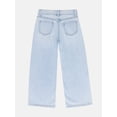 thumbnail image 2 of Wonder Nation Girls Crossover Waist Wide Leg Jeans, Sizes 5-18, 2 of 5