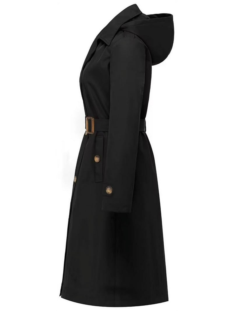 ladies long sleeve midi dresses Grey Wool Midi Dress – Long Sleeve Elegant Winter Dress with Pockets 3849 Grey / XS main image 1