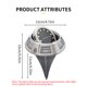 thumbnail image 5 of Luces Solares De Tierra Con Batería De 500Mah Ip44 Luces Enterradas Alimentadas Por Energía Solar Impermeables Para Entrada De Jardín Y Patio 3 Uds sonducket HA016779-00, 5 of 7