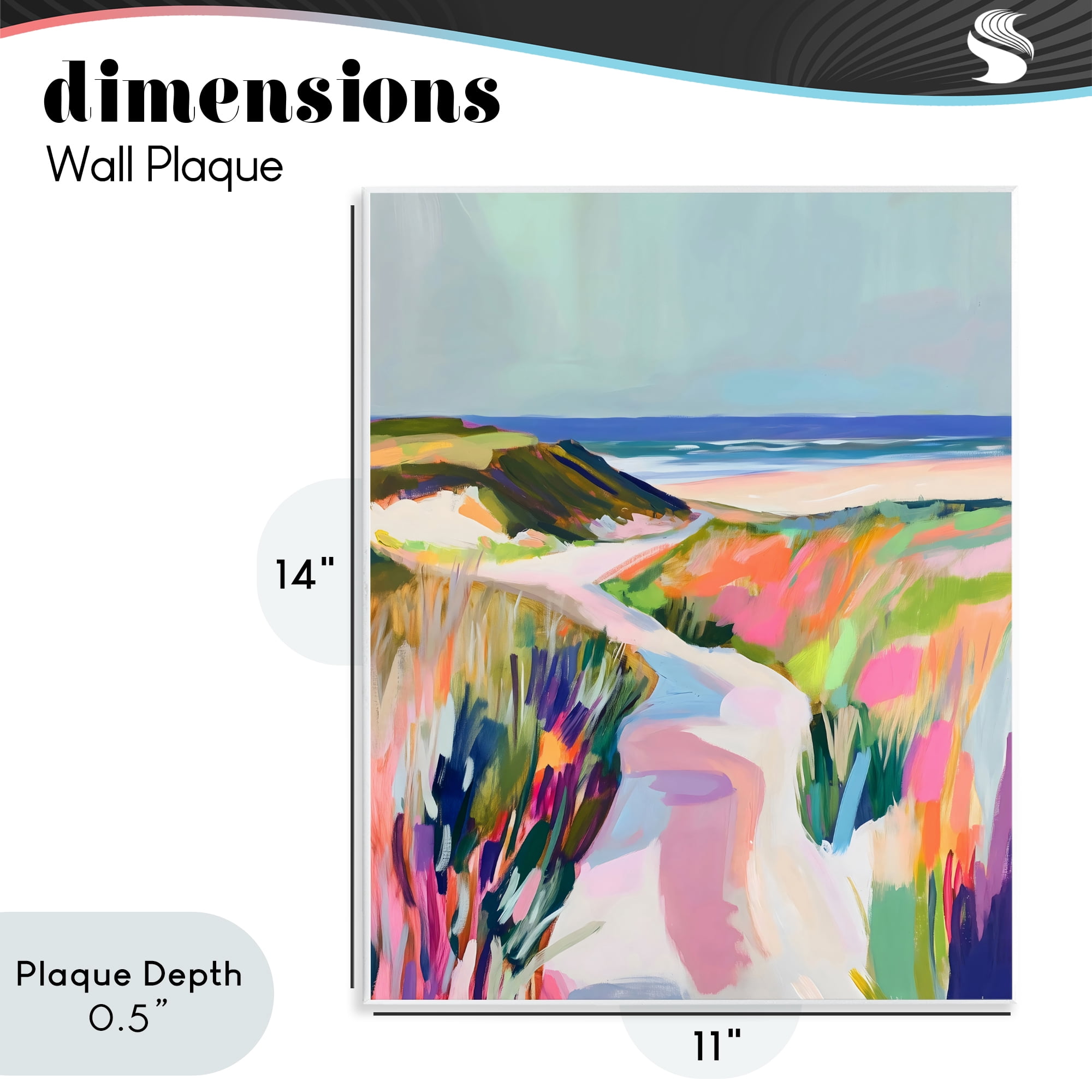 Stupell Industries Pathway Through Pastel Sand Dunes Wall Plaque Art, design by The Prints Vibe