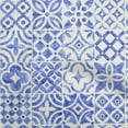 thumbnail image 1 of oneOone Rayon Blue Fabric Floral Sewing Craft Projects Fabric Prints By Yard 56 Inch Wide, 1 of 1