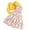 LZX#265 Yellow, variant on ZXLBBD Girls Outfits 2 Piece Set Floral Print Sleeveless Dress and Long Sleeve Cardigan Spring Fall Toddler Baby Playwear Casual Comfort Size 7 Y-8 Y