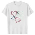 thumbnail image 4 of Generic Men's Heart Print T-Shirt Casual Short Sleeve Crewneck Pullover Tops Loose Summer Heart-Shaped Graphic Tee Shirts, 4 of 4