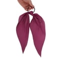 thumbnail image 4 of Unique Bargains 1 Pc Solid Triangle Ribbon Hair Elastic Band for Home Wine Red, 4 of 5