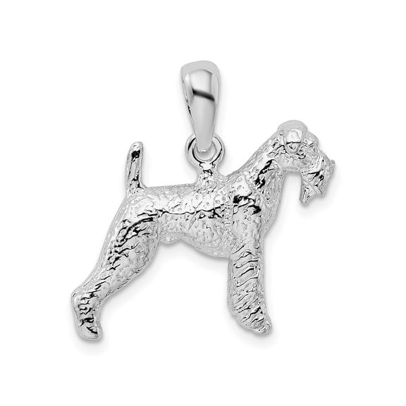 Sterling Silver Terrier Dog Pendant Necklace for Women and Unisex Wear, Realistic Pet Charm Symbolizing Loyalty, Animal Lover Keepsake Jewelry, 925 Silver Memorial Accessory