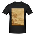 thumbnail image 4 of Bingfone Retro Palm Tree Men'S Loose Fit Short-Sleeve Pocket T-Shirt, 4 of 7